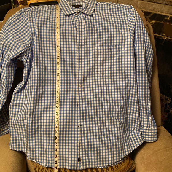 EUC Club Room Men’s gingham/ plaid button down shirt - Picture 14 of 16